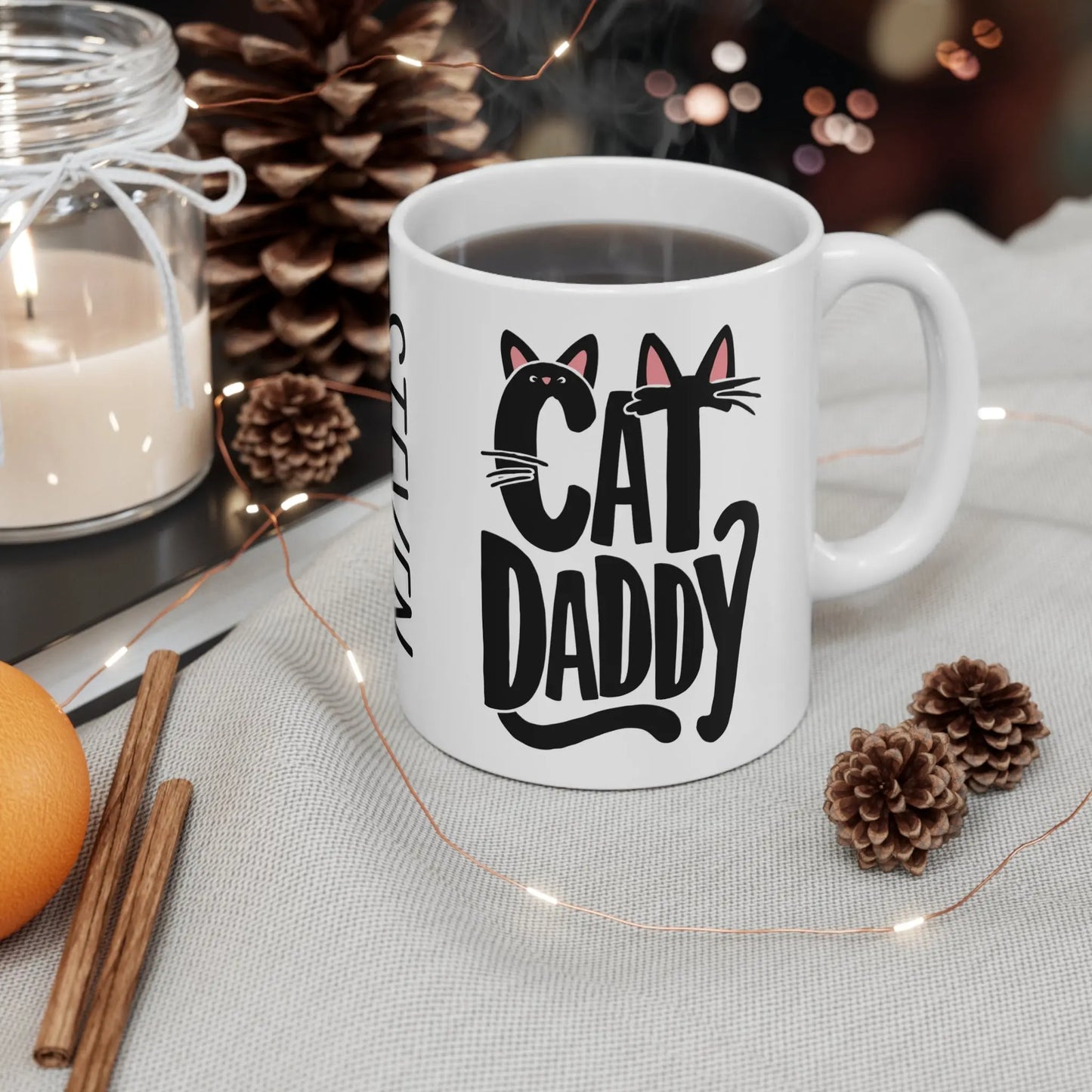 Context Personalised Cat Daddy Super Cute Cat Dad Mug