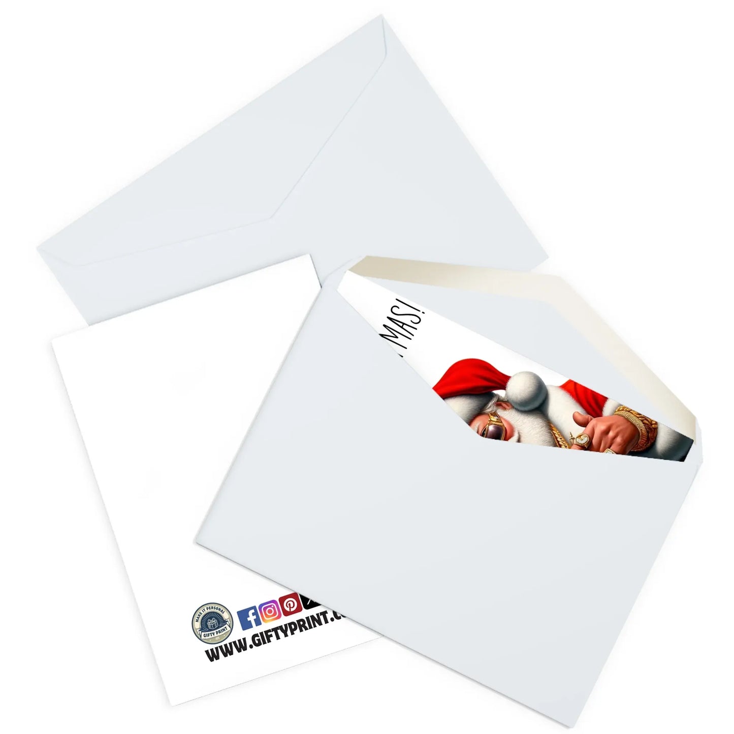 Personalised Have A Bad Ass Christmas Gangsta Santa