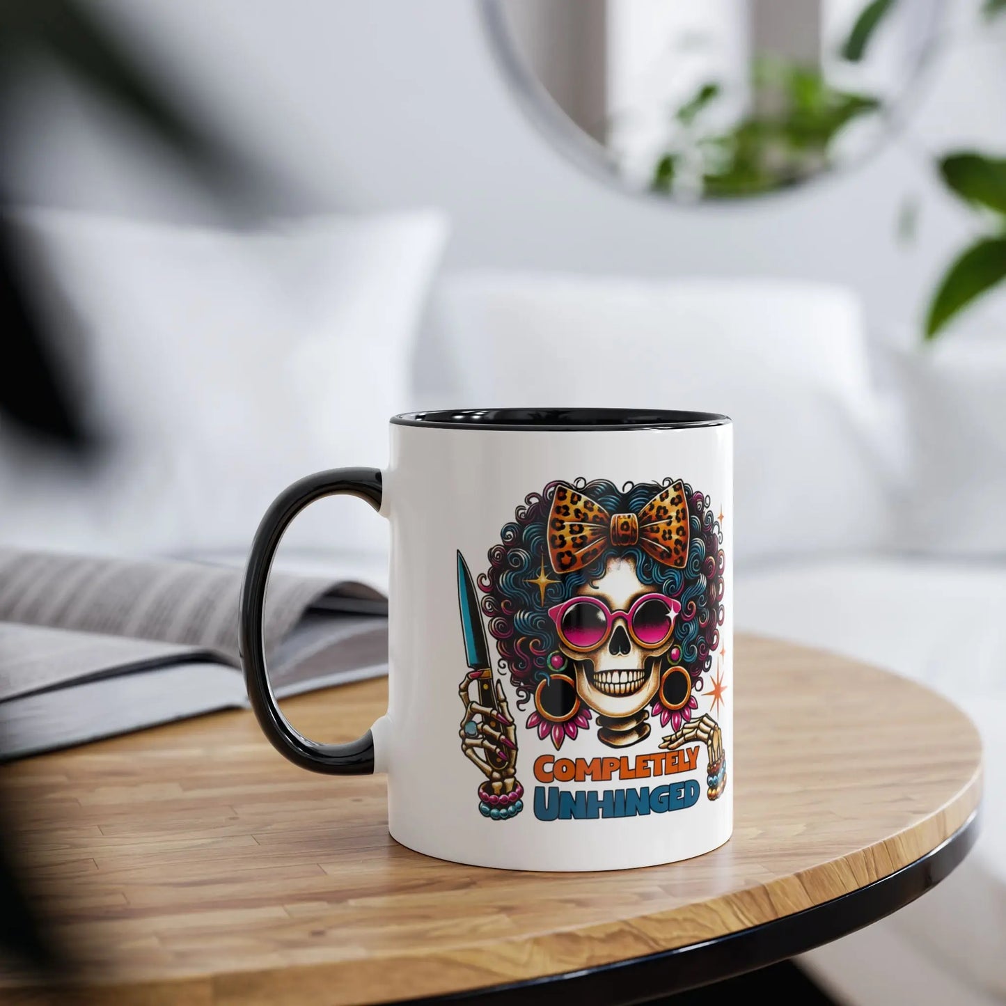 Context Personalised Skeleton Completely Unhinged Mug