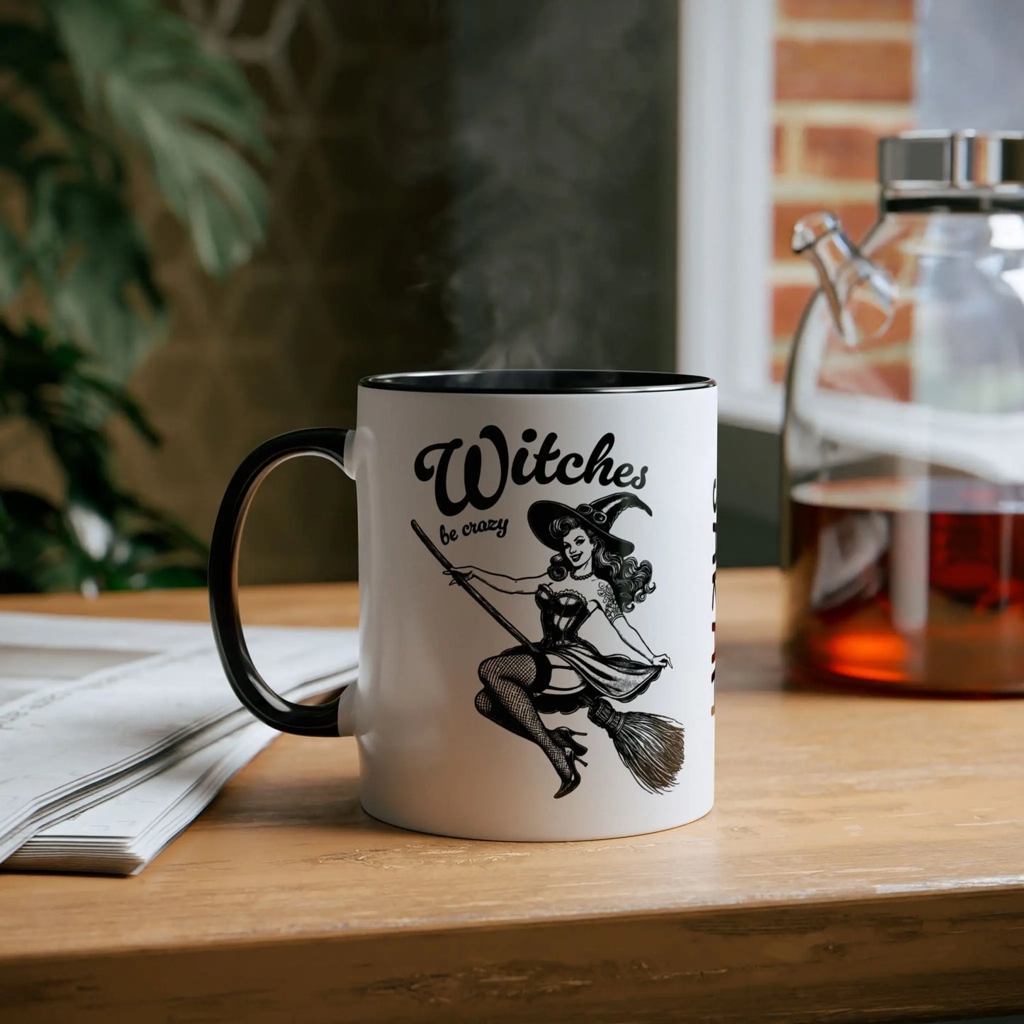 context Personalised Witches Be Crazy Halloween Mug