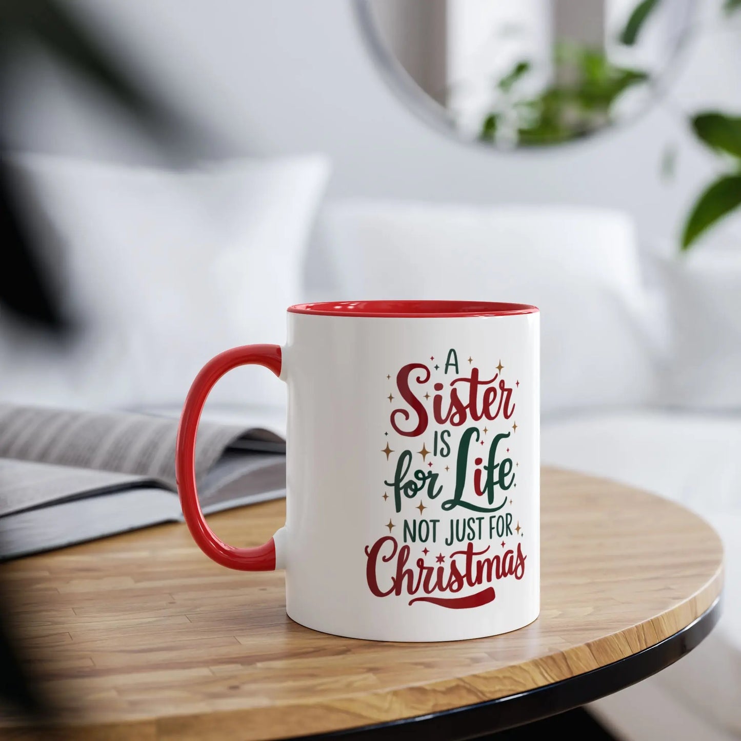 Context Personalised Sisters Are For Life Not Just For Christmas Mug