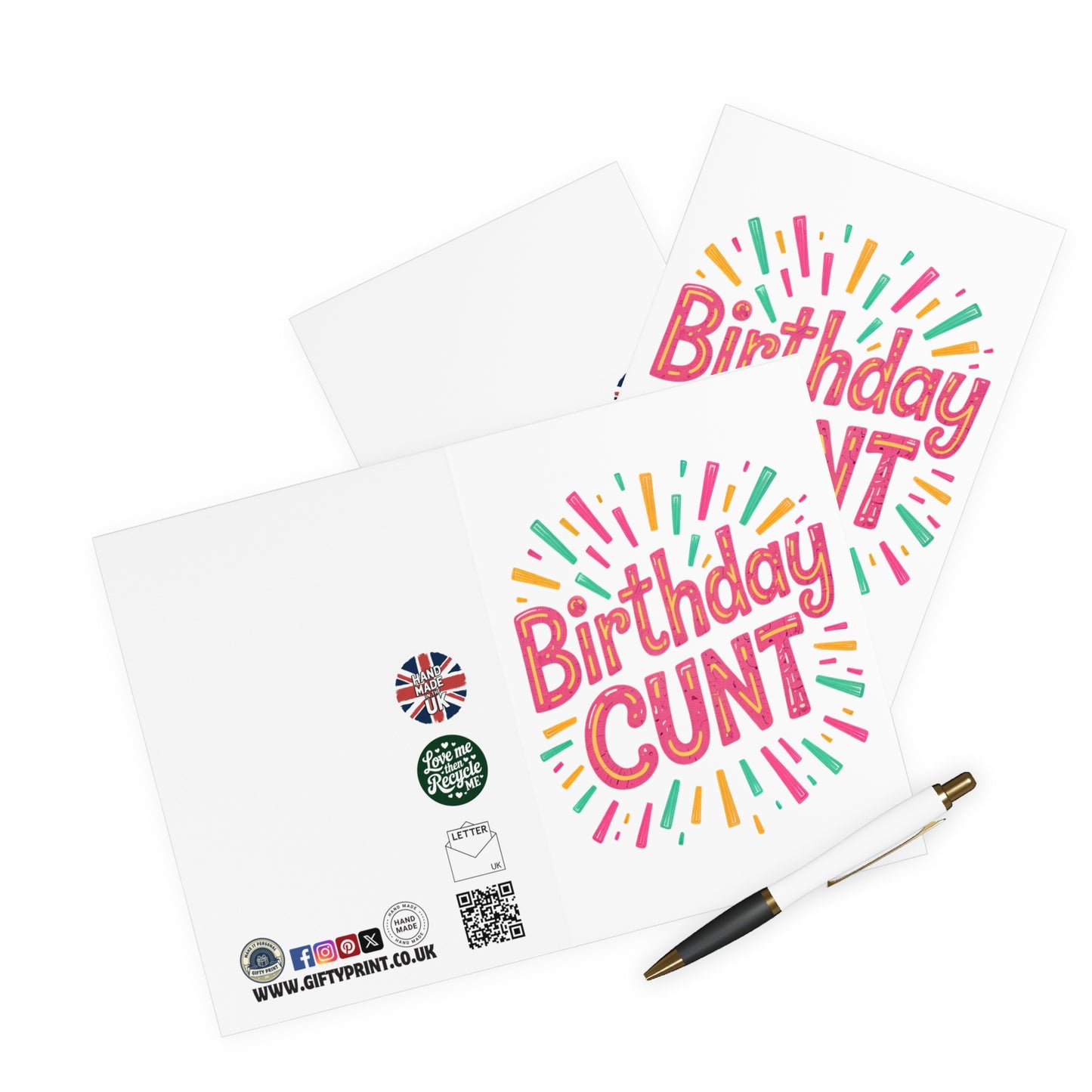 Rude Birthday Card Birthday Cunt