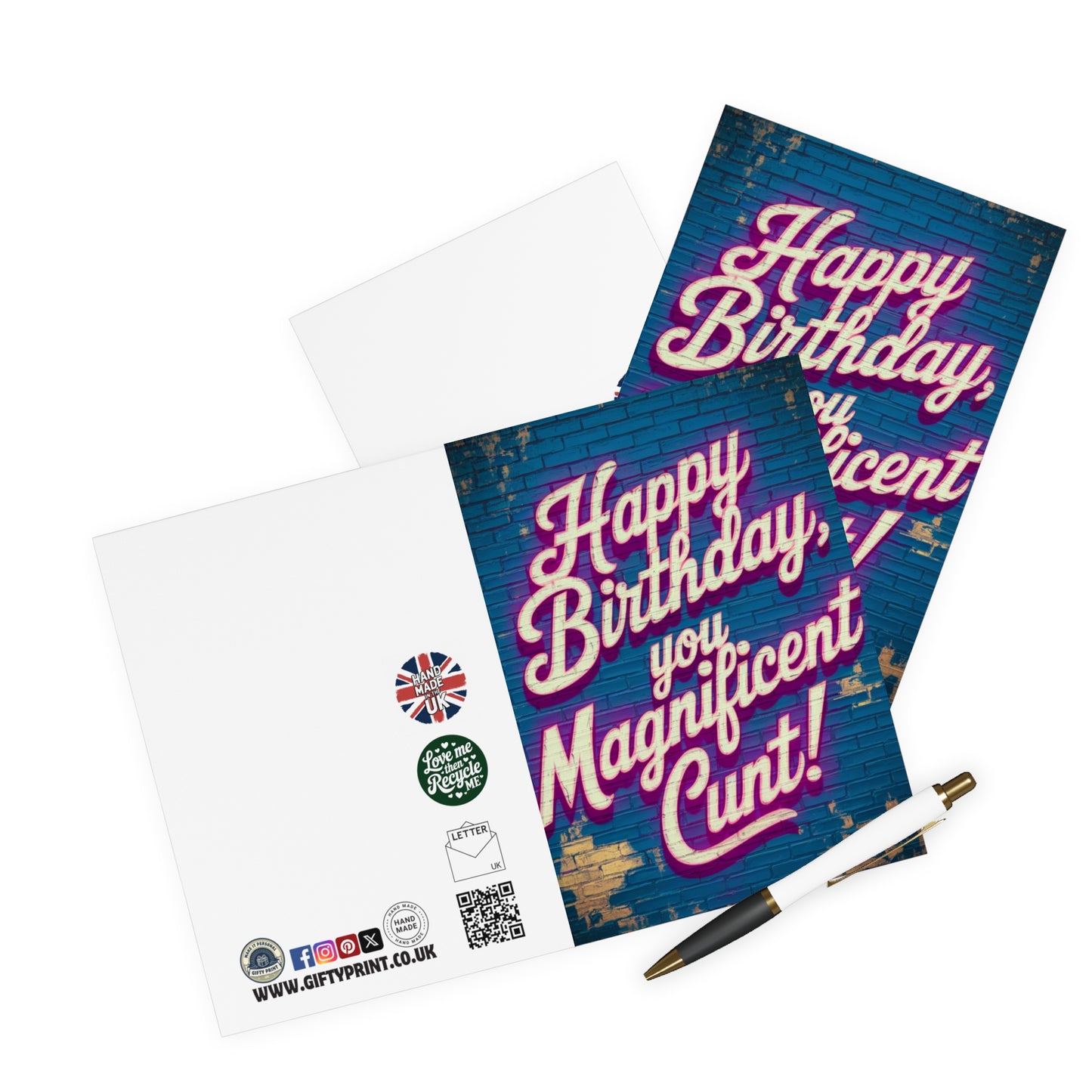 Rude Birthday Card Happy Birthday You Magnificent Cunt C