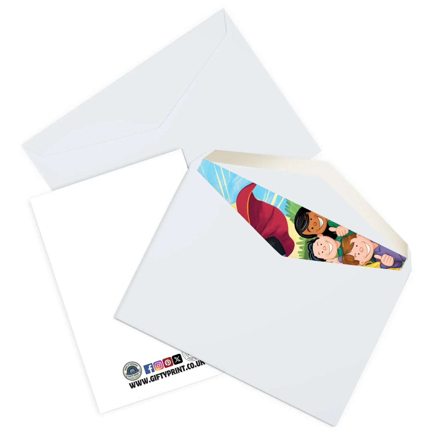 enveloped Super Man Super Teacher Thank You Card