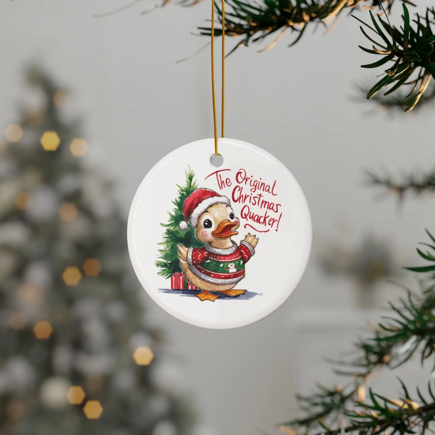 The Original Christmas Quacker Duck Christmas Tree Bauble