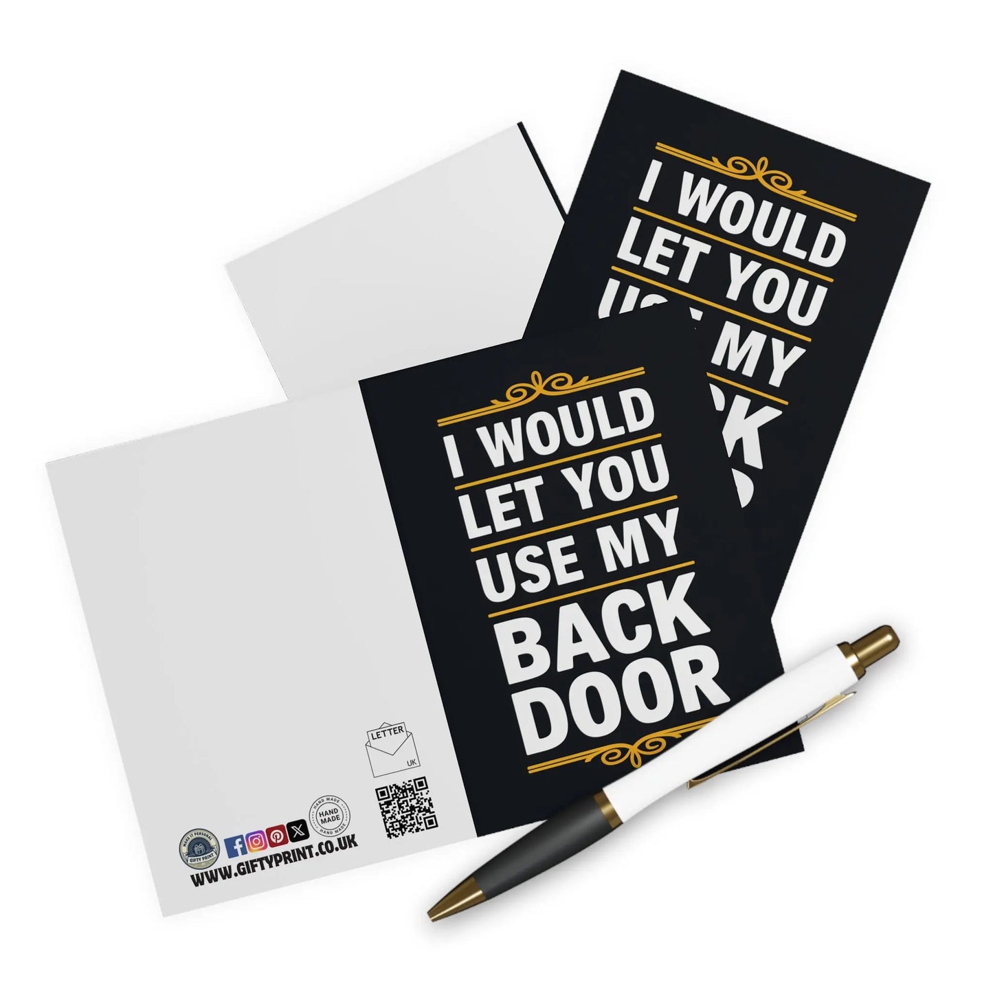 Valentines Day Card I Would Let You Use My Back Door v