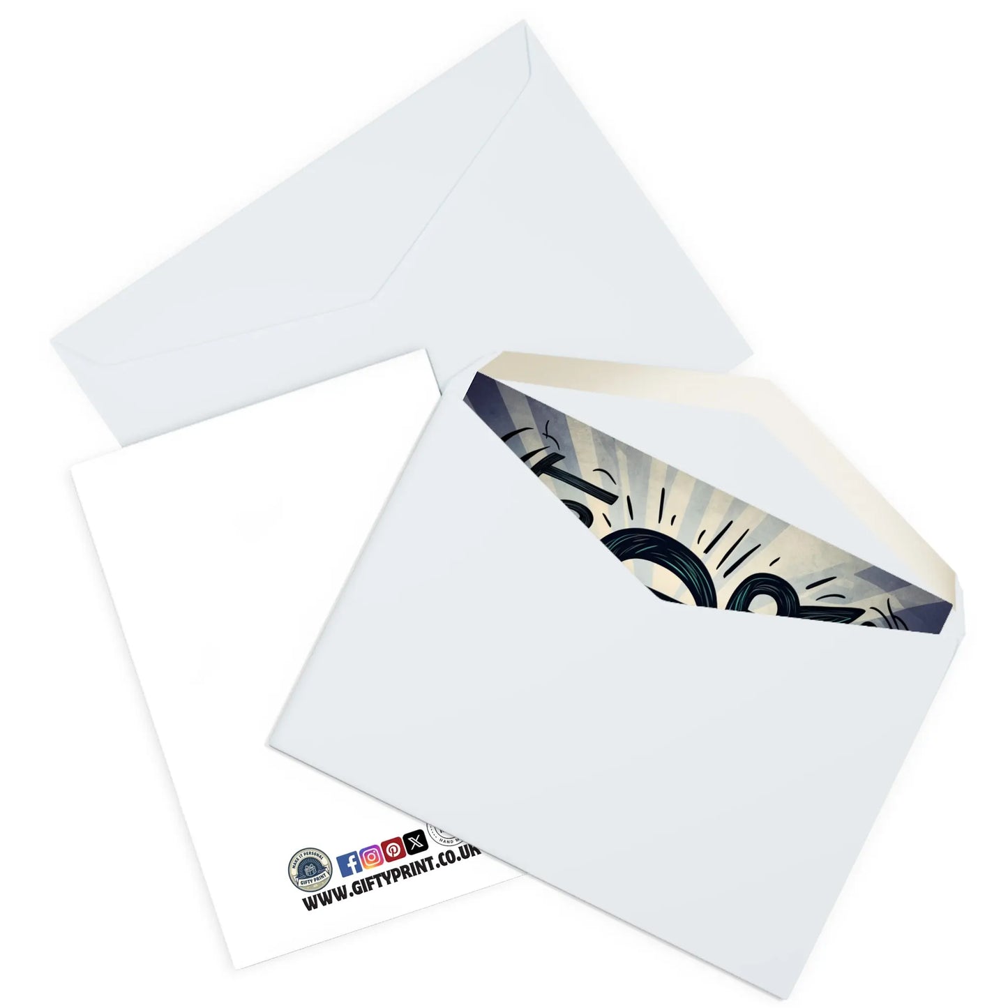 envelpe view of Fathers Day Card Greatest Dad Ever Bold Text