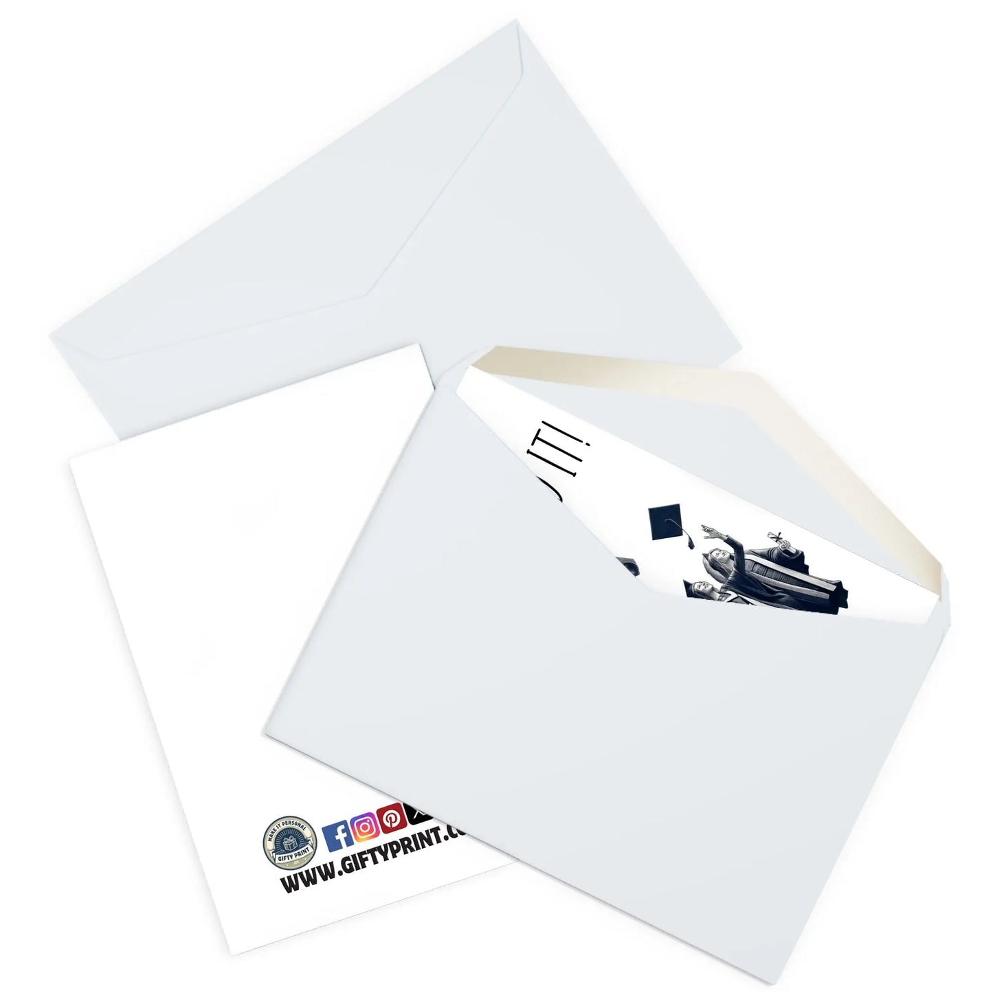 Personalised Graduation Card Congrats You Did It Mortarboard Throw