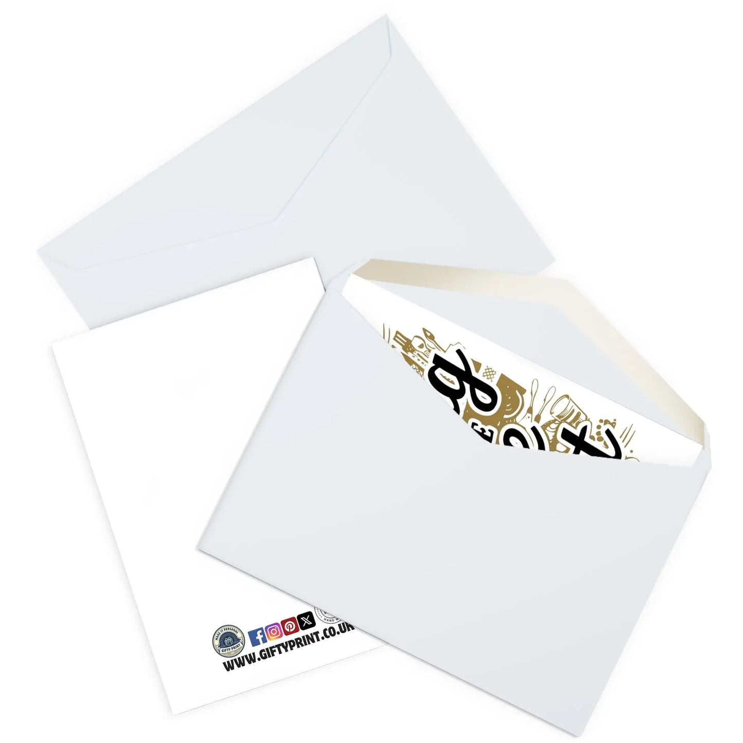 enveloped Wedding Card I'm Only Coming For The Free Buffet