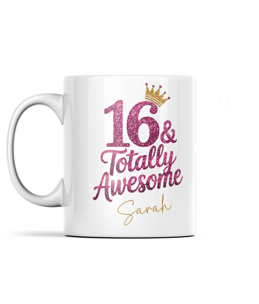 16th Birthday Mug 16 & Totally Fabulous Personalised