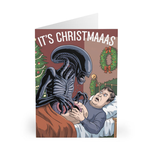 Alien It's Christmas Funny Sci Fi Move Card F