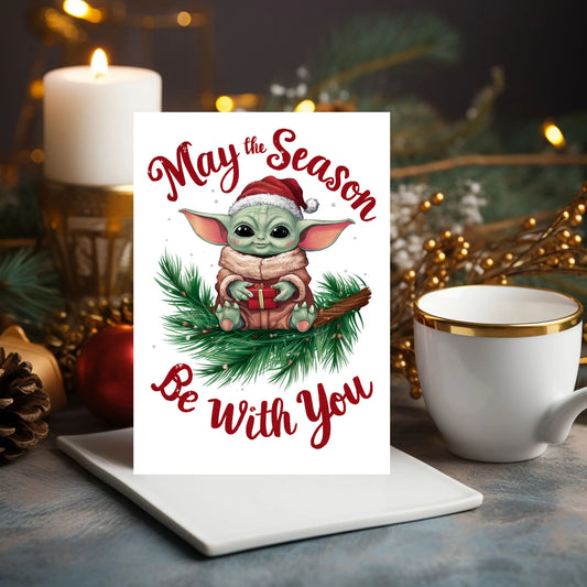 Baby Yoda May The Season Be With You Christmas Card