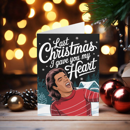 Christmas Card Wham George Michael Last Christmas I Gave You My Heart