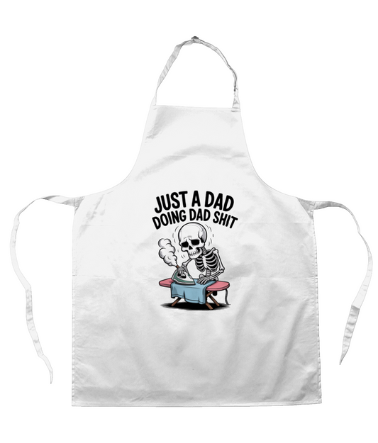 Fathers Day Apron Just A Dad Doing Dad Shit
