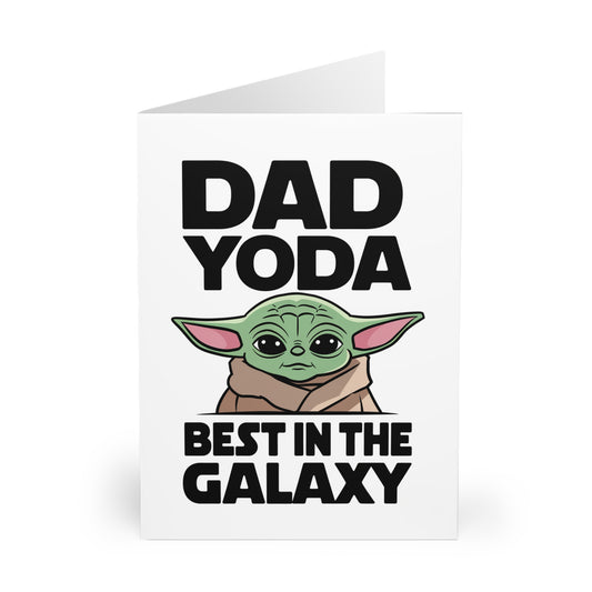 Fathers Day Card Dad Yoda Best In The Galaxy F