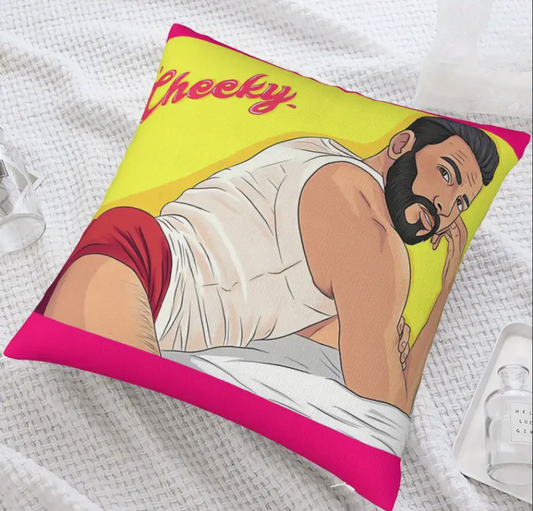Fun Gay Cheeky Cushion Cover 45cm x 45cm 
