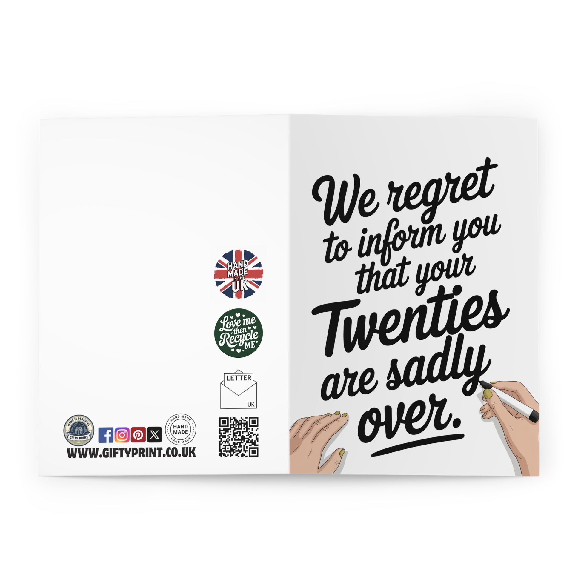 Funny 30th Birthday Card We Regret You Twenties Are Over O