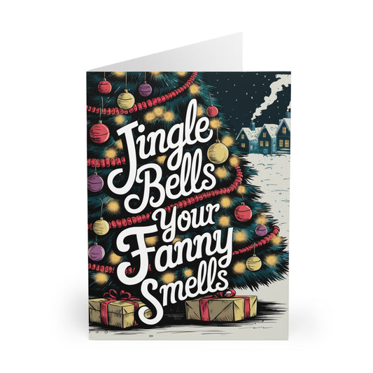Funny Christmas Card Jingle Bells Your Fanny Smells