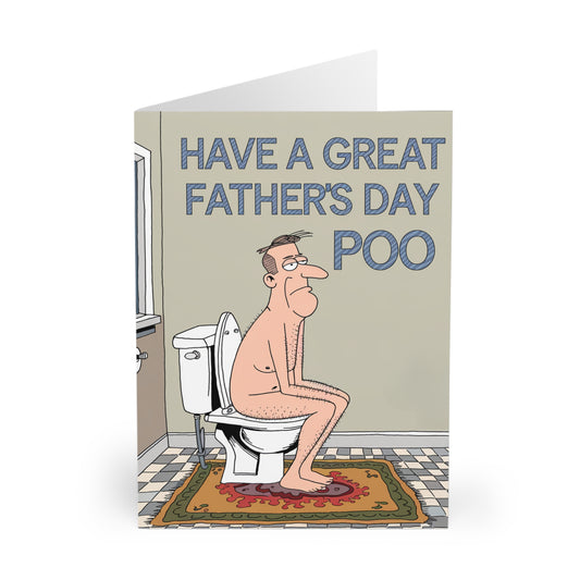 Funny Fathers Day Card Have A Nice Fathers Day Poo F