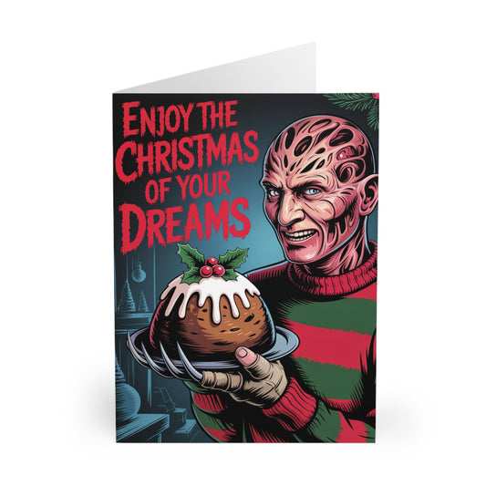 Funny Freddy Horror Christmas Card Enjoy Christmas Of Your Dreams Front