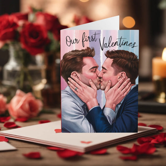 Gay Valentines Day Card Our first Valentines Day
