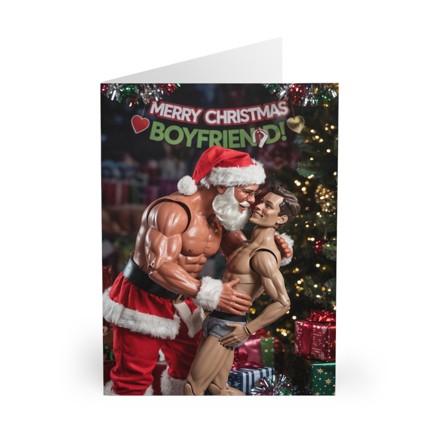 Gay Christmas Card Merry Christmas Boyfriend Action Doll F