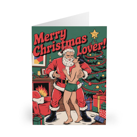 Gay Christmas Card Merry Christmas Lover Front