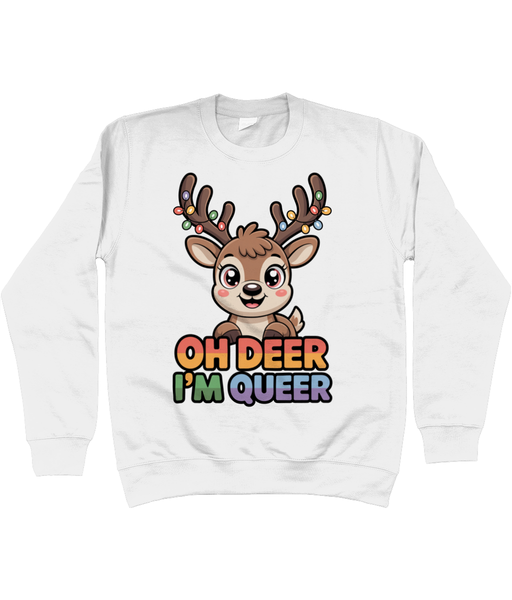 Gay Christmas Jumper Oh Deer I'm Queer