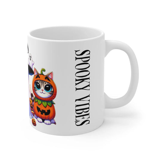 right Halloween Mug Spooky Vibes Cute Costume Cats&nbsp;