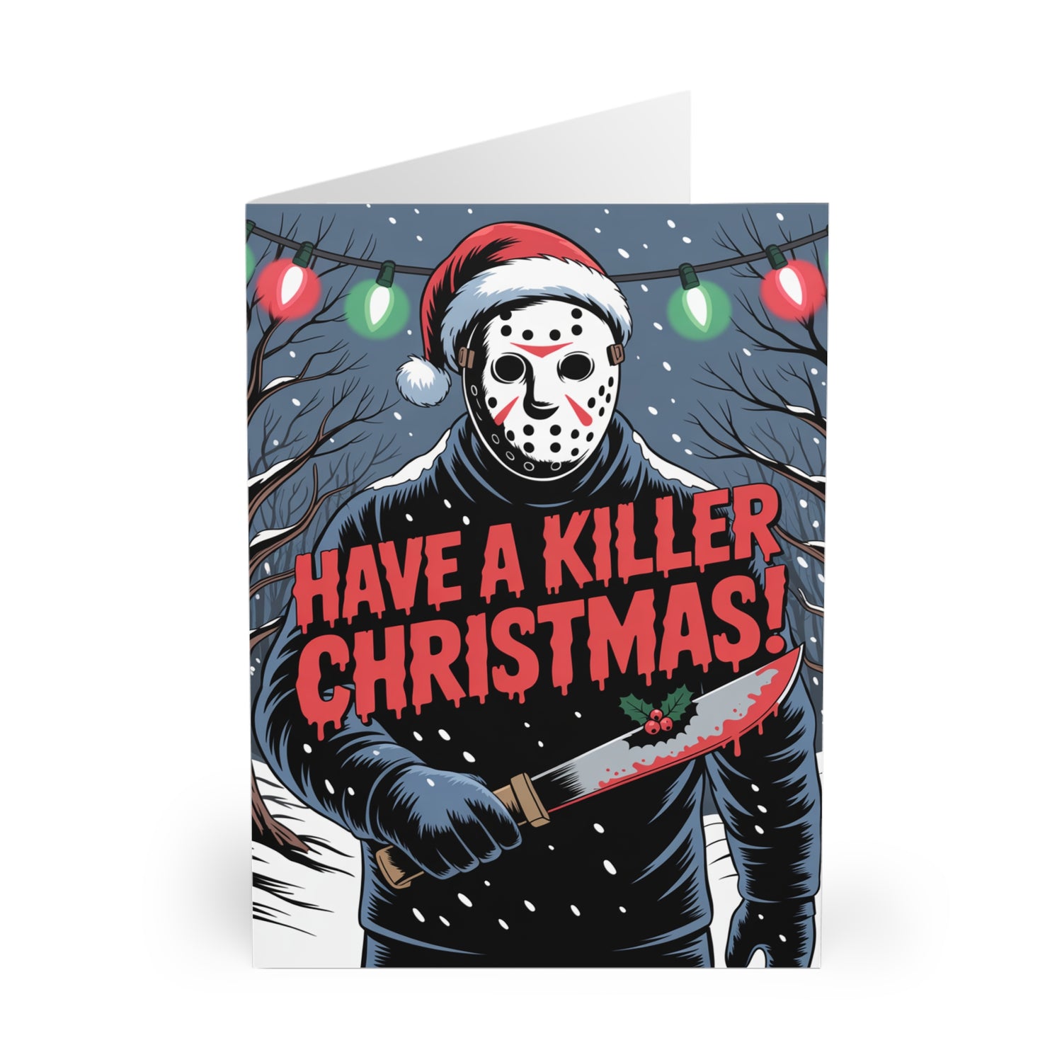 Jason Horror Christmas Card Have A Killer Christmas
