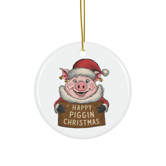 Merry Piggin Christmas Pig Christmas Tree Bauble