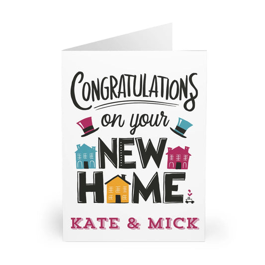 Front New Home Card Personalised Congrats On Your New Home