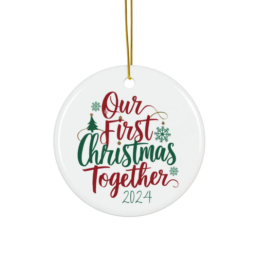 First Christmas Bauble Our First Christmas Together Gifty Print