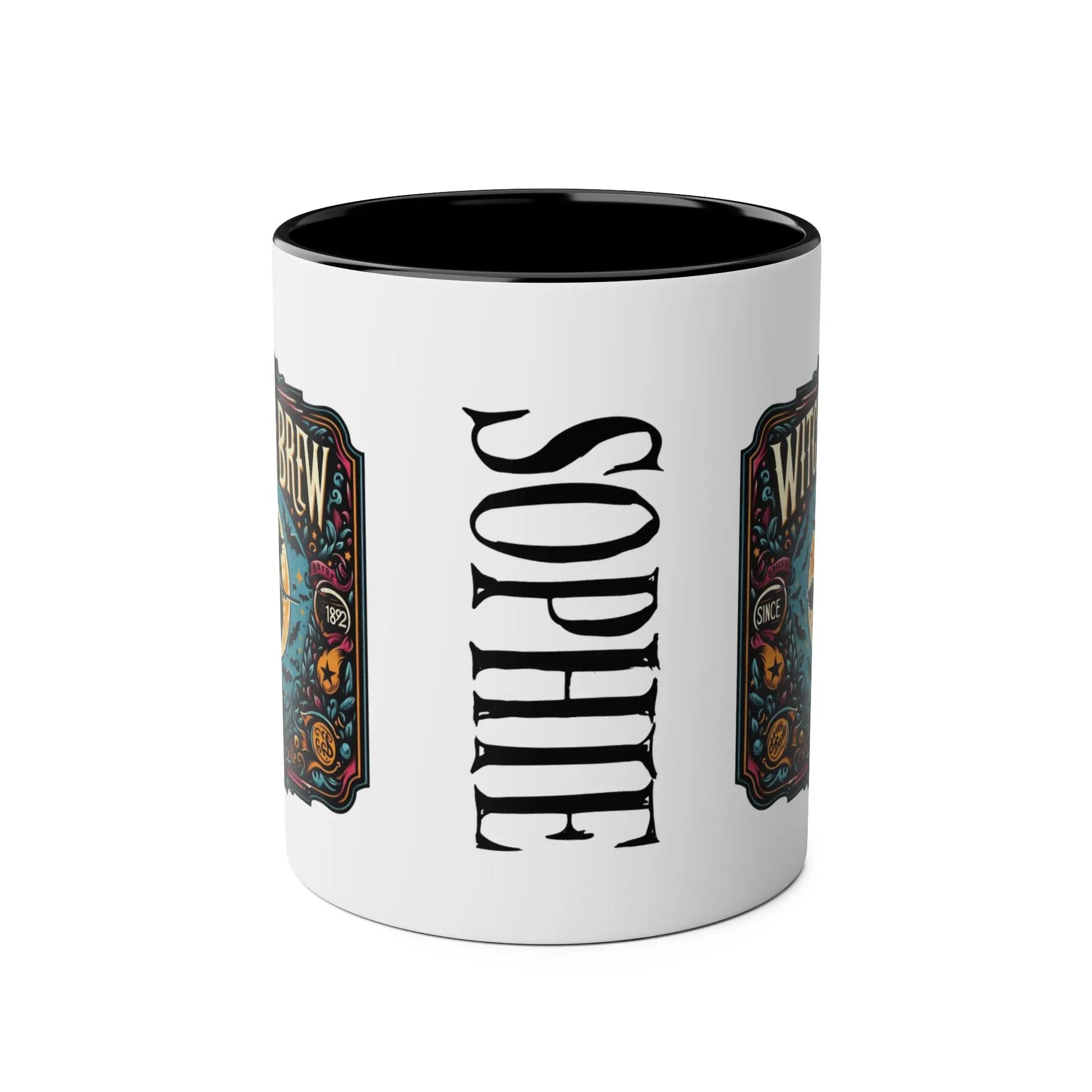 front Personalised Halloween Witches Brew Mug