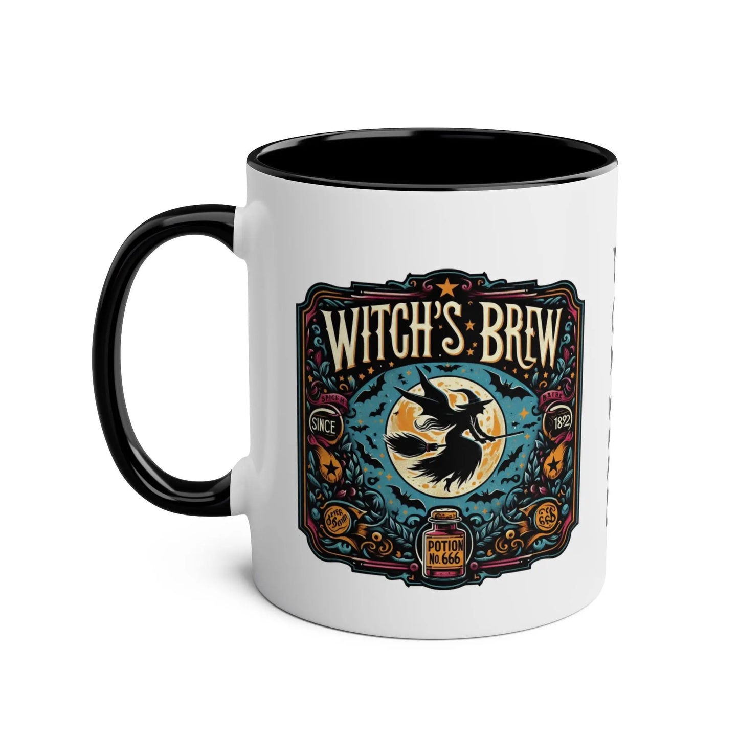 Left Personalised Halloween Witches Brew Mug