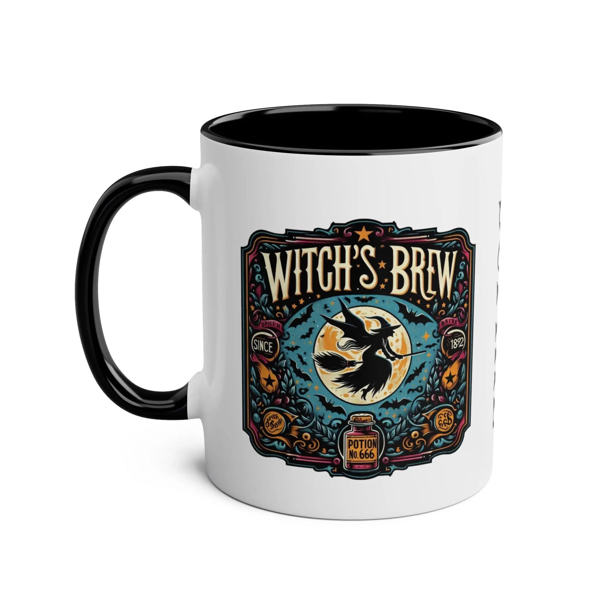 Left Personalised Halloween Witches Brew Mug