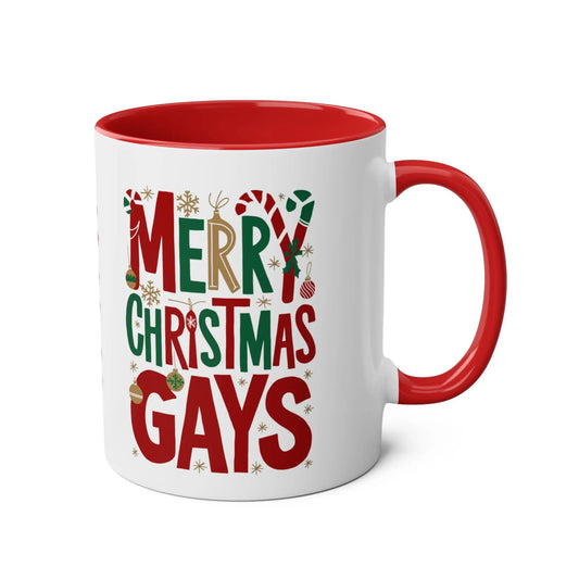 Personalised Merry Christmas Gays Christmas Mugs For Gay Couple 