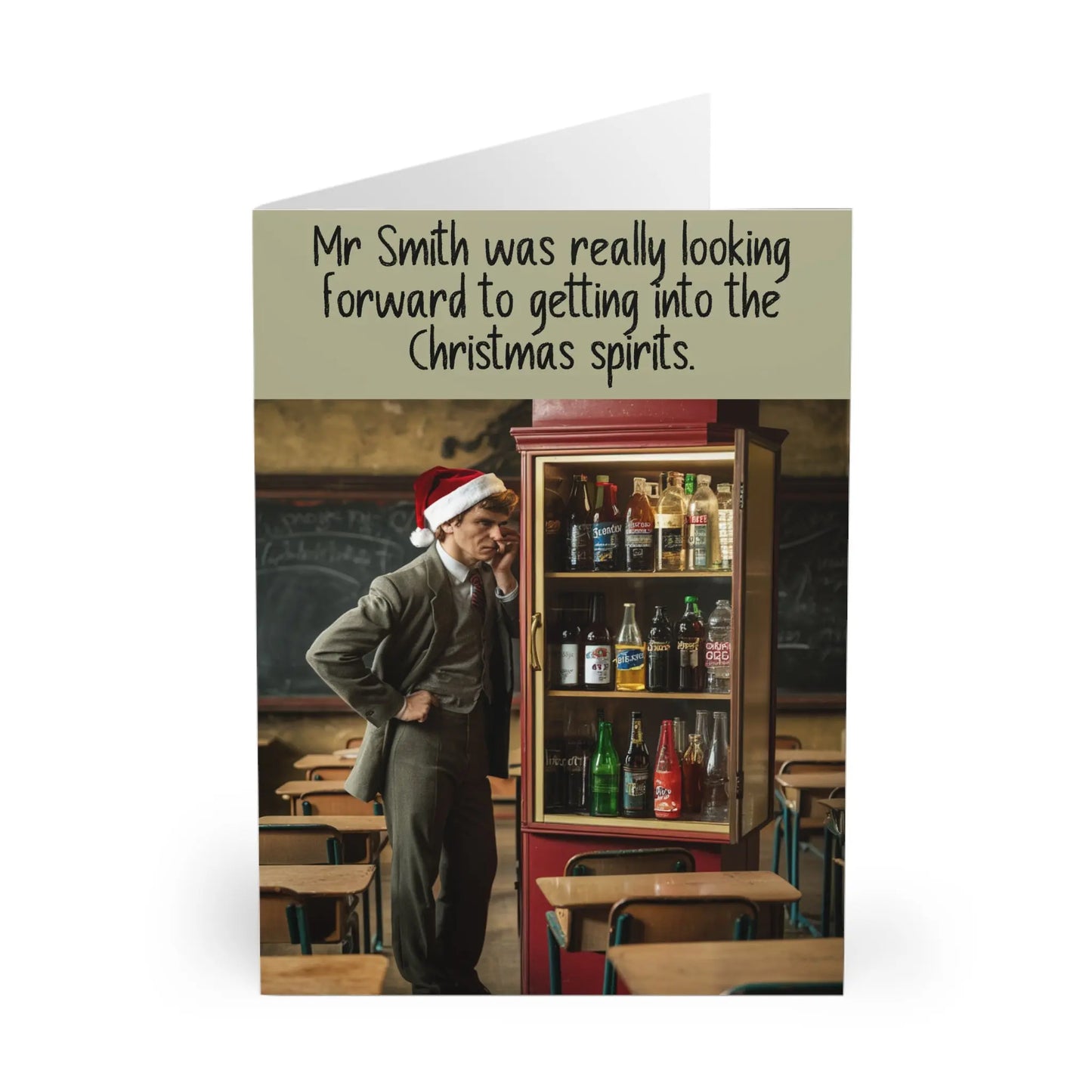 Teachers Christmas Card Looking Forward To The Christmas Spirits 