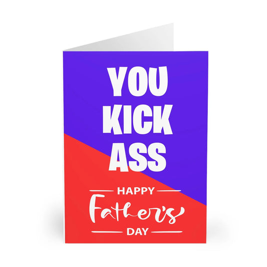 Close up of a fathers day words you kick ass