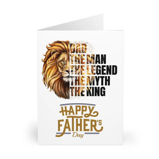 Fathers Day Card Man Myth Legend The King
