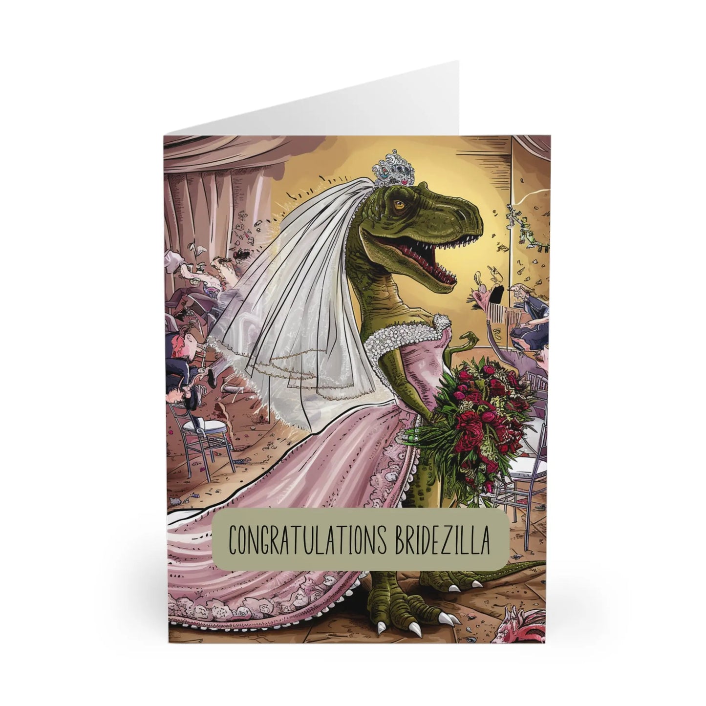 front Wedding Card Congratulations Bridezilla