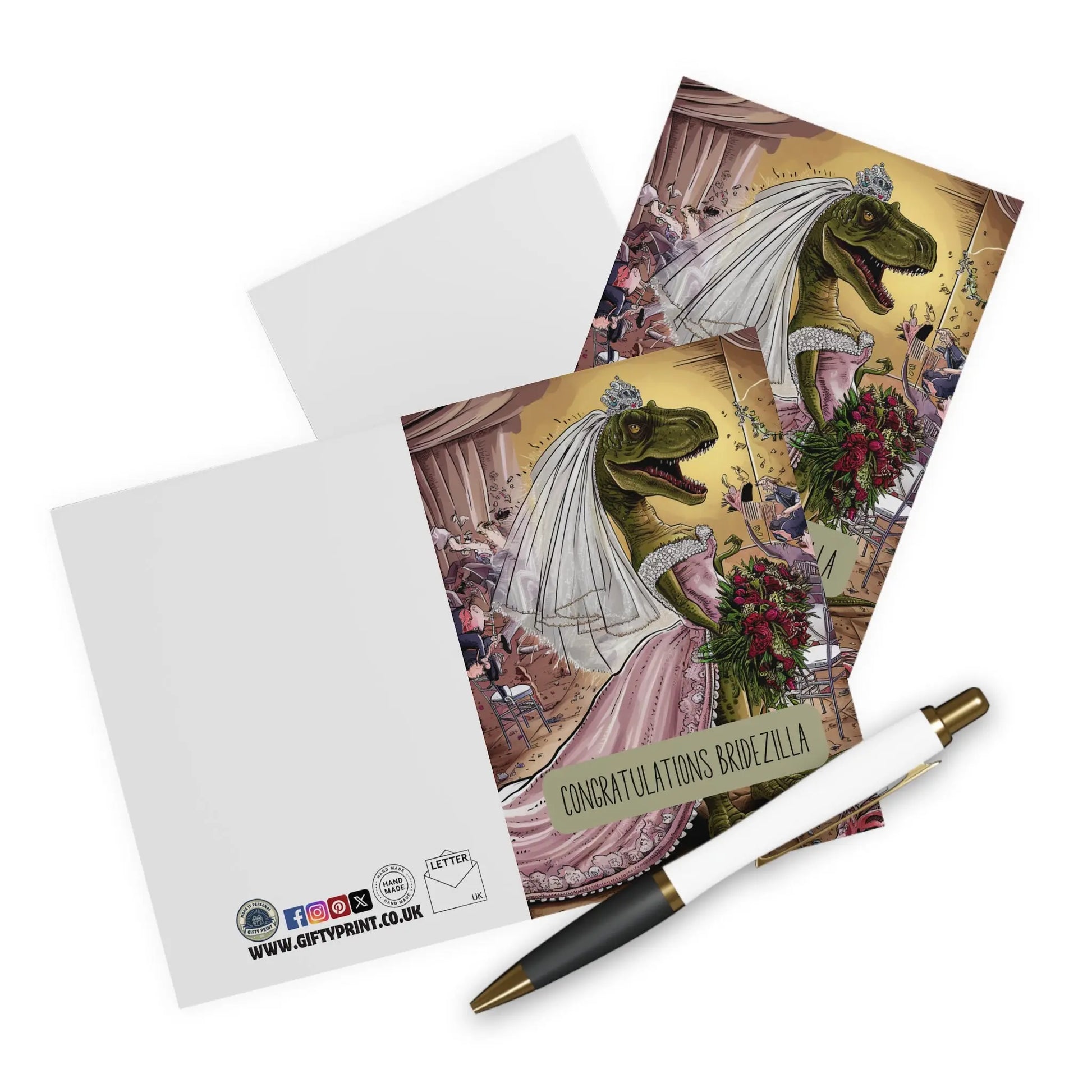 context view Wedding Card Congratulations Bridezilla