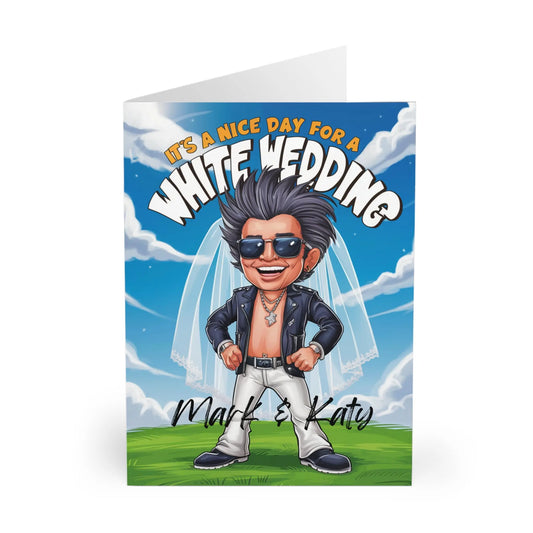 Personalised Wedding Card Billy Idol Its A Nice Day For A White Wedding