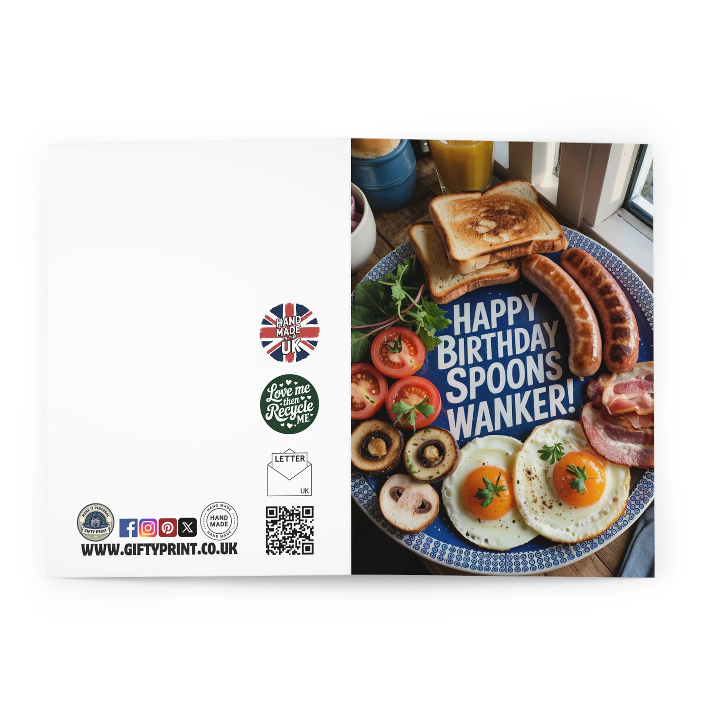 Wetherspoons Wanker – Funny Birthday Card Open