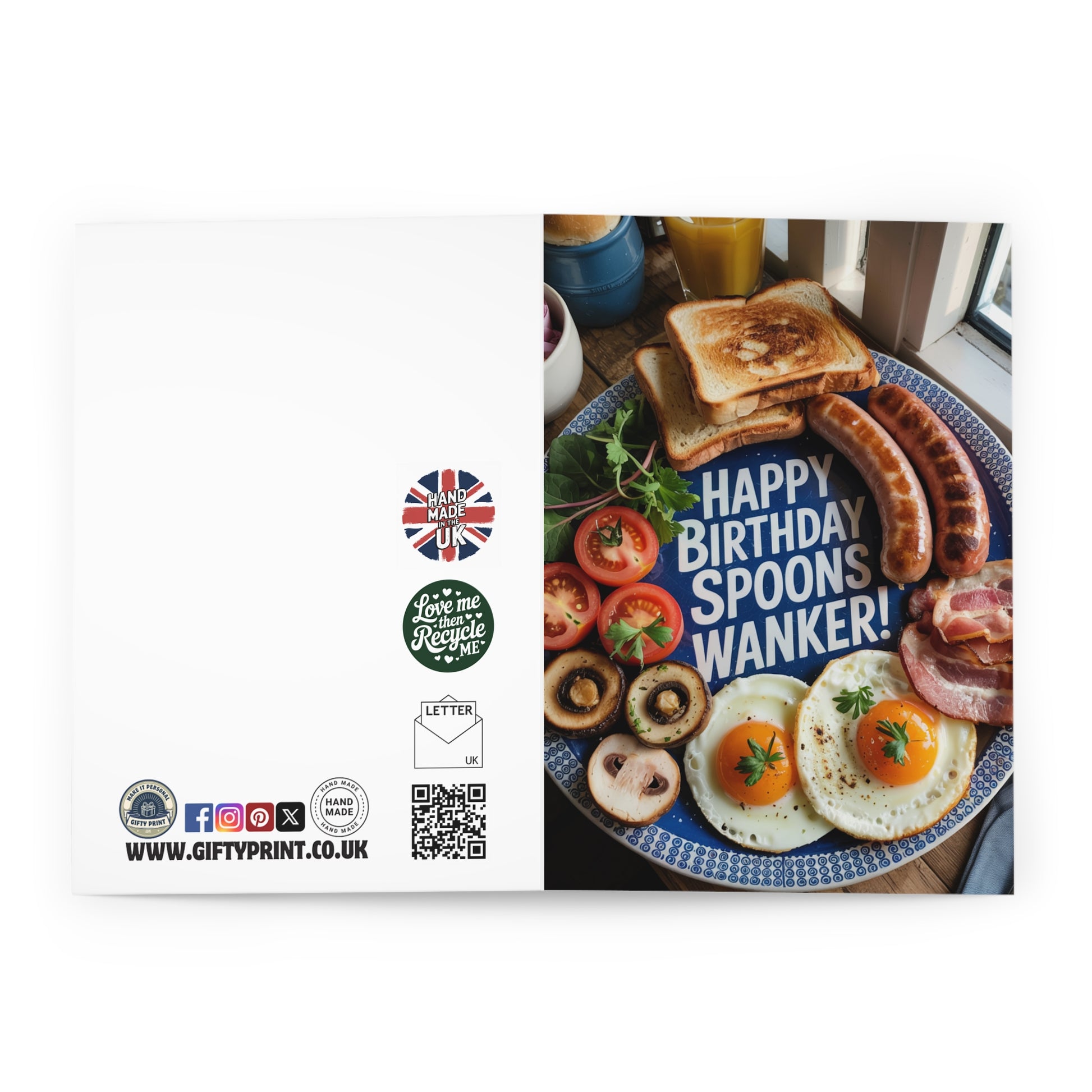 Wetherspoons Wanker – Funny Birthday Card Open