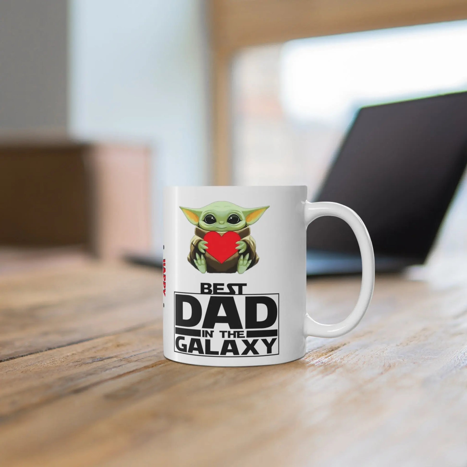 Context View Of Fathers Day Mug Baby Yoda Best Dad In The Galaxy