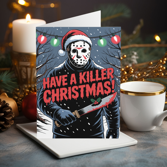 Jason Horror Christmas Card Have A Killer Christmas